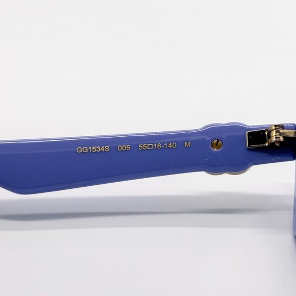 NEW GUCCI GG1534S 005 SQUARE VIOLET WOMEN SUNGLASSES GUCCI - Picture 9 of 11